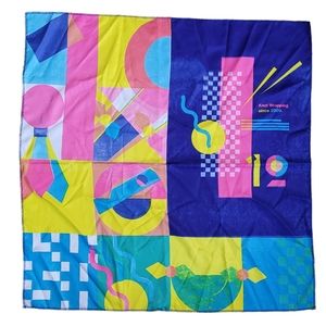 Lush Knot Wrap Colorful Abstract Pink Blue Yellow